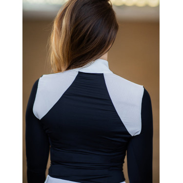 Polo de concours manches longues Equestrian Stockholm refined femme Marine Bleu marine Polo de concours manches longues Equestrian Stockholm refined femme Marine Bleu marine