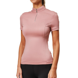 Polo UV Proction Equestrian Stockholm manches courtes femme Rose