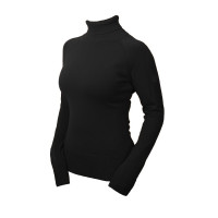 Pull col roulé tricoté Equestrian Stockholm femme Noir édition