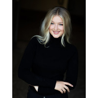 Pull col roulé tricoté Equestrian Stockholm femme Noir édition