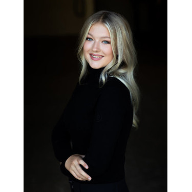 Gebreide coltrui Equestrian Stockholm dames Zwarte editie