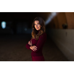 Gebreide coltrui Equestrian Stockholm dames Bordeaux Gebreide coltrui Equestrian Stockholm dames Bordeaux