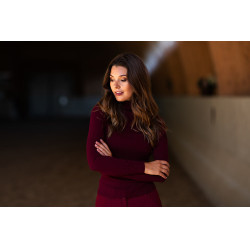 Gebreide coltrui Equestrian Stockholm dames Bordeaux Gebreide coltrui Equestrian Stockholm dames Bordeaux
