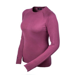 Pull tricoté col rond Equestrian Stockholm femme Rose intemporelle