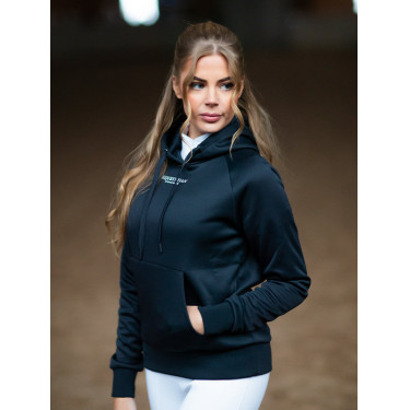 Sweat à capuche Equestrian Stockholm Ease femme Marine Bleu marine