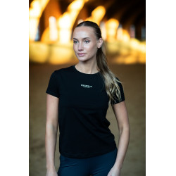 T-shirt Equestrian Stockholm femme manches courtes Noir T-shirt Equestrian Stockholm femme manches courtes Noir