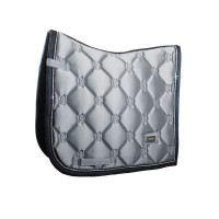 Dressuurzadeldek Equestrian Stockholm Helemaal zwart glanzend