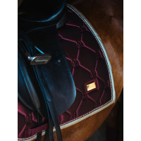 Tapis de dressage Equestrian Stockholm Cristal merlot or Bordeaux