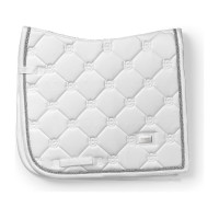 Tapis de dressage Equestrian Stockholm Blanc perfection argent Tapis de dressage Equestrian Stockholm Blanc perfection argent