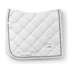Tapis de dressage Equestrian Stockholm Blanc perfection argent