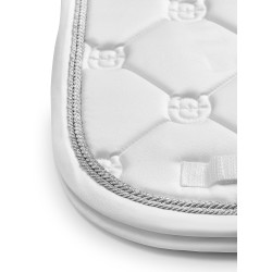 Tapis de dressage Equestrian Stockholm Blanc perfection argent