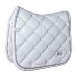 Tapis de dressage Equestrian Stockholm Blanc perfection argent