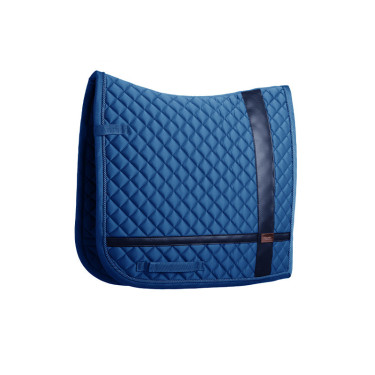 Dressuurzadeldek Equestrian Stockholm met bandages Monaco blauw Dressuurzadeldek Equestrian Stockholm met bandages Monaco blauw
