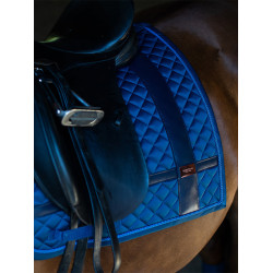 Dressuurzadeldek Equestrian Stockholm met bandages Monaco blauw Dressuurzadeldek Equestrian Stockholm met bandages Monaco blauw