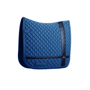 Dressuurzadeldek Equestrian Stockholm met bandages Monaco blauw Dressuurzadeldek Equestrian Stockholm met bandages Monaco blauw