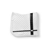 Tapis de dressage Equestrian Stockholm avec bandes Blanc