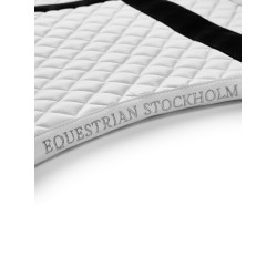 Dressuurzadeldek Equestrian Stockholm met bandages Wit