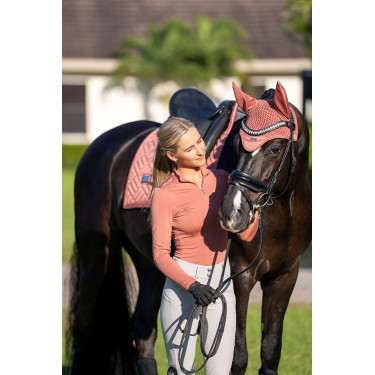 Moderne dressuurdekje Equestrian Stockholm Koraal Roze