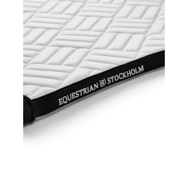 Tapis de dressage Equestrian Stockholm modern Blanc noir edition