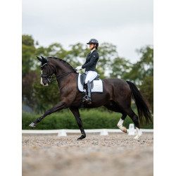 Tapis de dressage Equestrian Stockholm modern Blanc noir edition