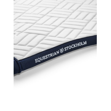 Tapis de dressage Equestrian Stockholm modern Blanc marine