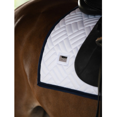 Tapis de dressage Equestrian Stockholm modern Blanc marine