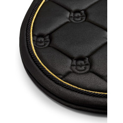 Tapis de selle Equestrian Stockholm jumping Noir or Tapis de selle Equestrian Stockholm jumping Noir or