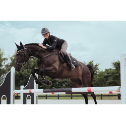 Tapis de selle Equestrian Stockholm jumping Noir or Tapis de selle Equestrian Stockholm jumping Noir or