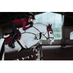 Tapis de selle Equestrian Stockholm jumping Bordeaux Tapis de selle Equestrian Stockholm jumping Bordeaux