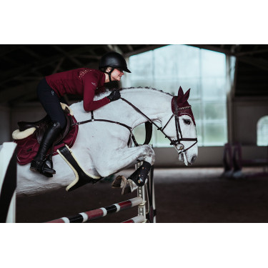Tapis de selle Equestrian Stockholm jumping Bordeaux Tapis de selle Equestrian Stockholm jumping Bordeaux