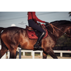 Tapis de selle Equestrian Stockholm jumping Bordeaux Tapis de selle Equestrian Stockholm jumping Bordeaux