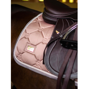 Tapis de selle Equestrian Stockholm jumping Rose pearl