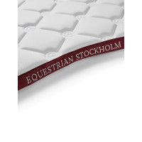 Tapis de selle Equestrian Stockholm jumping Blanc bordeaux Tapis de selle Equestrian Stockholm jumping Blanc bordeaux
