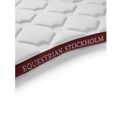 Tapis de selle Equestrian Stockholm jumping Blanc bordeaux