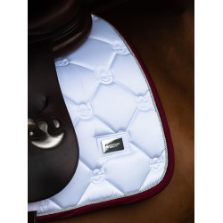 Tapis de selle Equestrian Stockholm jumping Blanc bordeaux