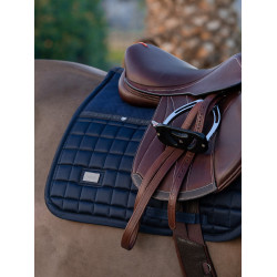 Tapis de selle Equestrian Stockholm jumping performance Marine Bleu marine