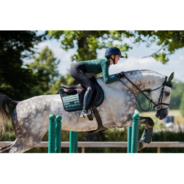 Tapis de selle Equestrian Stockholm jumping performance Vert sycomore