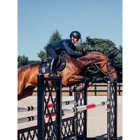 Tapis de selle Equestrian Stockholm jumping avec bandes en cuir Tapis de selle Equestrian Stockholm jumping avec bandes en cuir