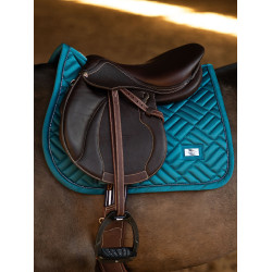 Tapis de selle Equestrian Stockholm jumping Modern Teal blue Bleu