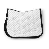 Tapis de selle Equestrian Stockholm jumping Modern Blanc noir édition Tapis de selle Equestrian Stockholm jumping Modern Blanc noir édition