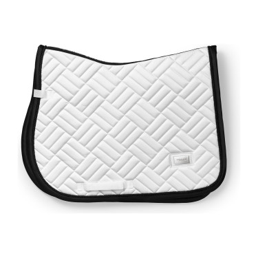 Tapis de selle Equestrian Stockholm jumping Modern Blanc noir édition