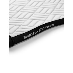 Tapis de selle Equestrian Stockholm jumping Modern Blanc noir édition