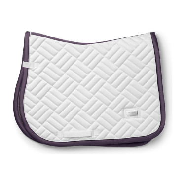 Tapis de selle Equestrian Stockholm jumping Modern Blanc violet sombre