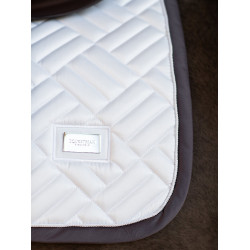 Tapis de selle Equestrian Stockholm jumping Modern Blanc violet sombre