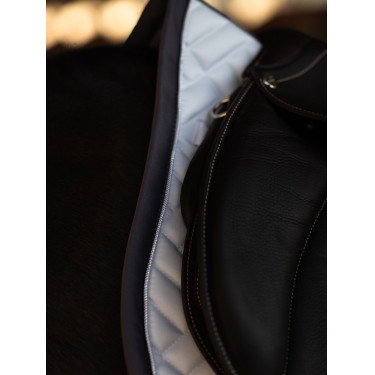 Tapis de selle Equestrian Stockholm jumping Modern Blanc violet sombre