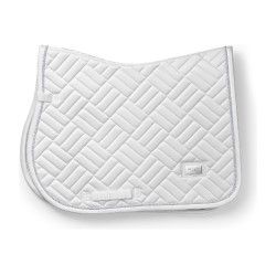 Tapis de selle Equestrian Stockholm jumping Modern Blanc perfection Tapis de selle Equestrian Stockholm jumping Modern Blanc perfection