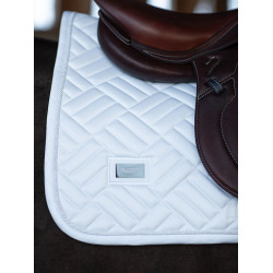 Tapis de selle Equestrian Stockholm jumping Modern Blanc perfection Tapis de selle Equestrian Stockholm jumping Modern Blanc perfection