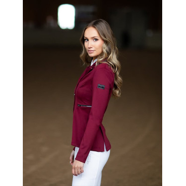 Veste de concours Equestrian Stockholm Select femme Bordeaux