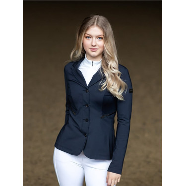 Wedstrijdjasje Equestrian Stockholm Select dames Marine Marineblauw