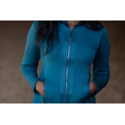 Veste polaire Equestrian Stockholm femme Bleu aurore
